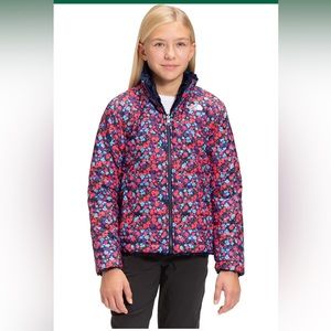 The North Face NWT Mossbud Reversible Hooded Jacket Floral Print Girl Size 14